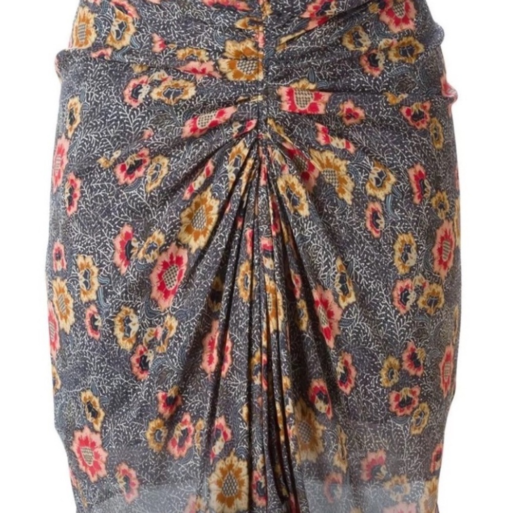 Isabel Marant Etoile Floral Black and Red Women’s Mini Skirt